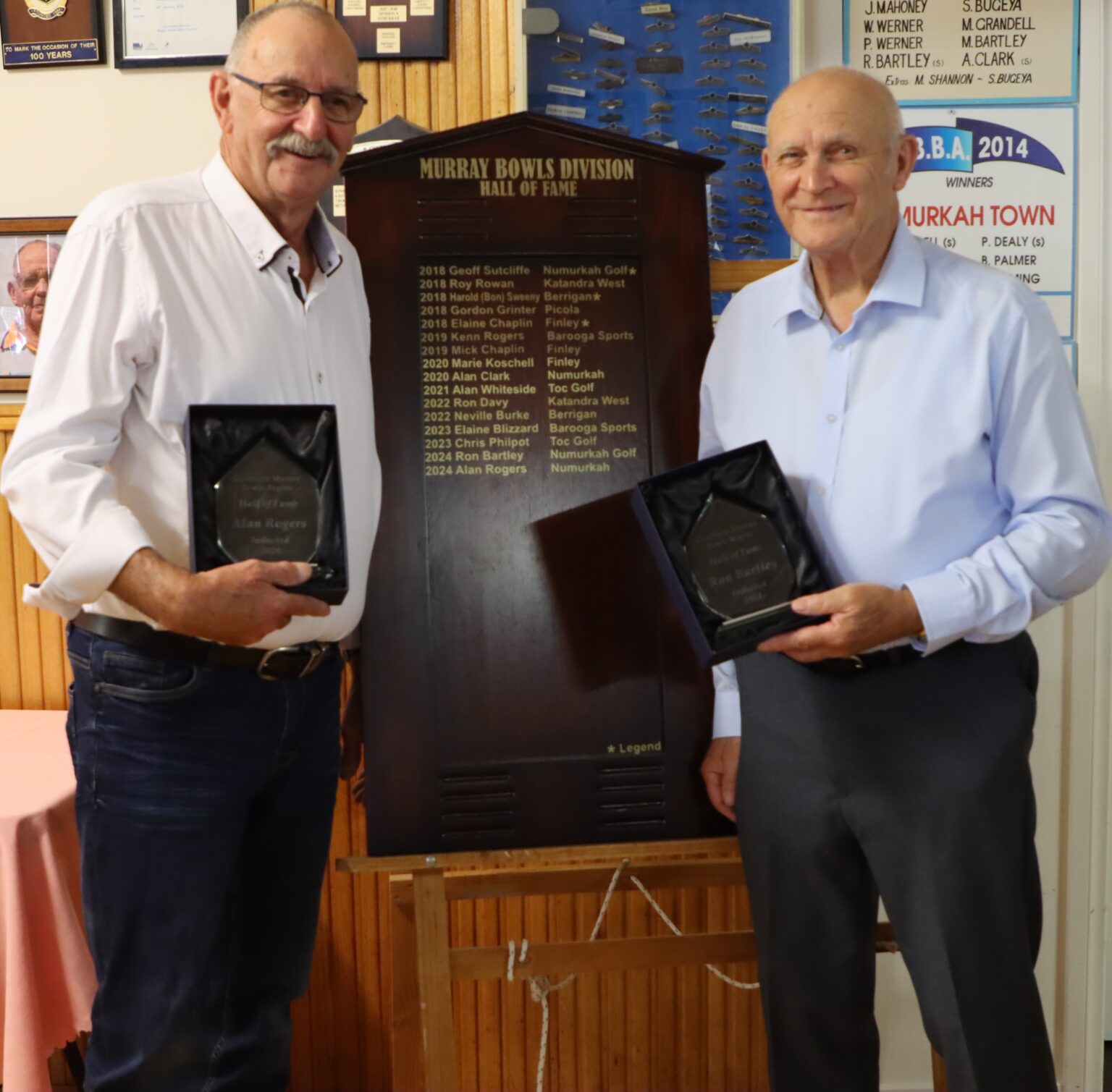 New Hall of Fame Inductees - Murray Bowls Playing Area